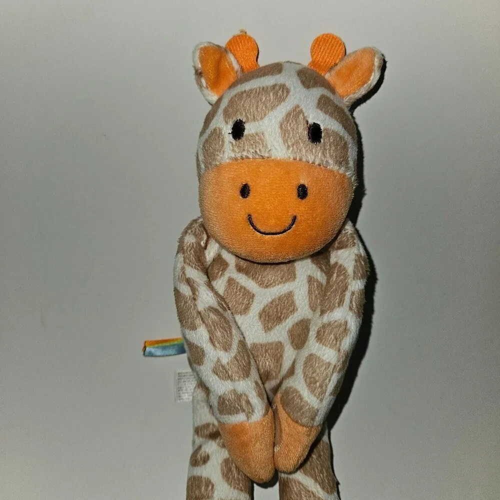 Carter's Giraffe Plush Rattle Crinkle Teether 12